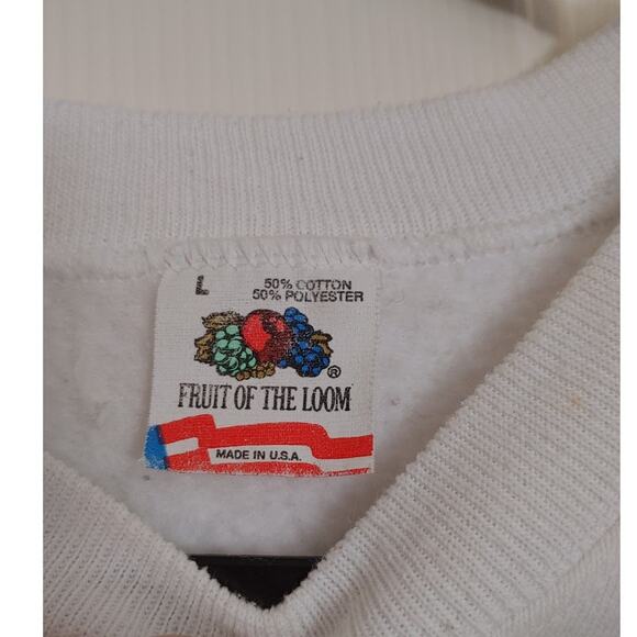 Vintage Fruit of the Loom Sweatshirt Texas Friendly Spoken Here Large - Picture 2 of 5